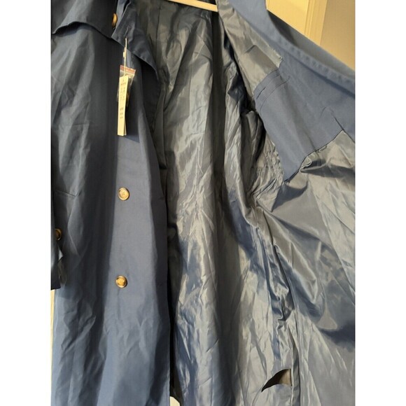 Women's Trench Coat Double Breasted Classic blue Overcoat Belted- CREATMO US - Picture 15 of 16